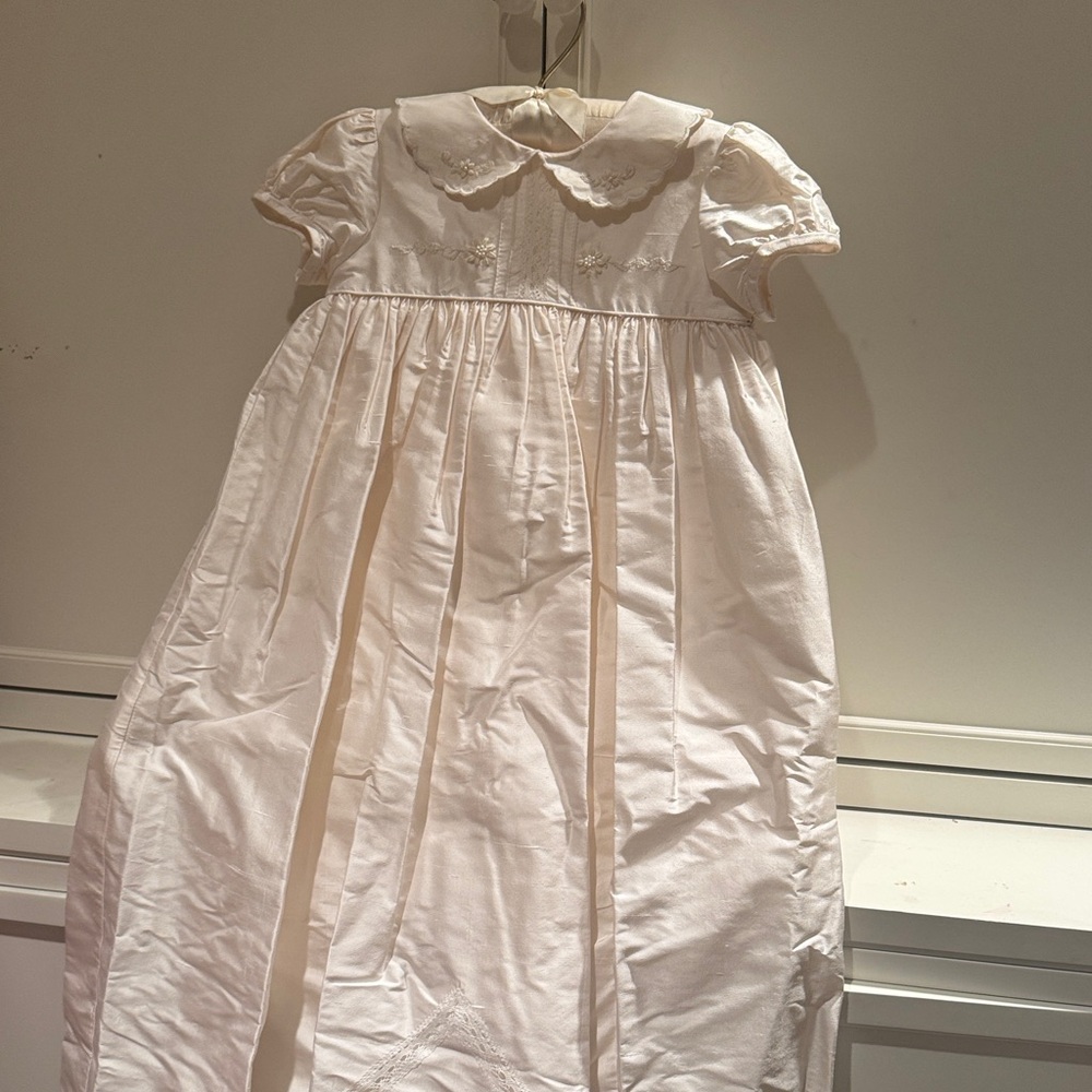 Little Things Mean a Lot off white christening gown 6 month